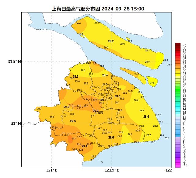 上海最新近期天气预报